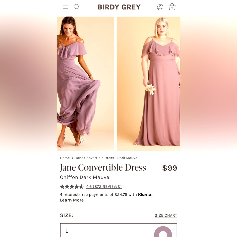 Birdy Grey Jane Convertible Bridesmaid Dress in Dark Mauve
